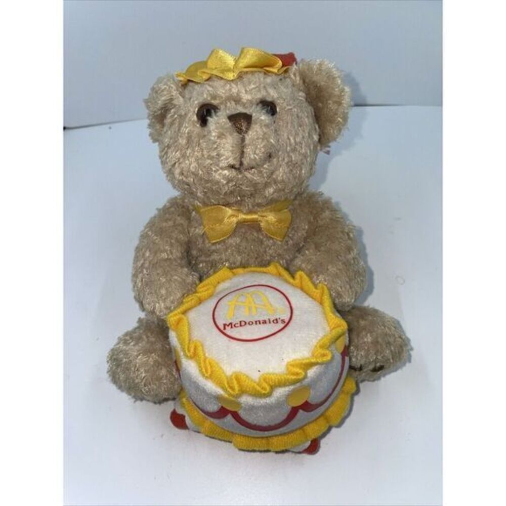 McDonalds Plush Celebration Birthday Bear Cake Stuffed Animal Build A Bear 2005
